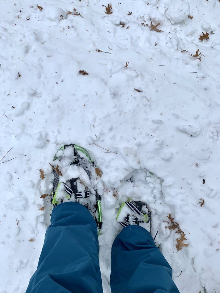 Snowshoe at The Pines Golf Course at Grand View Lodge in Nisswa, Minnesota.